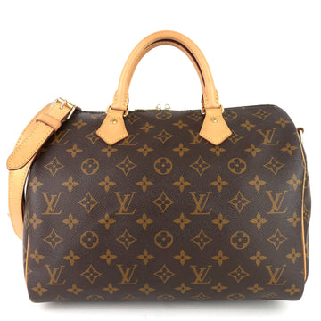 Louis Vuitto Speedy 30 Bandouliere Monogram Canvas Bag