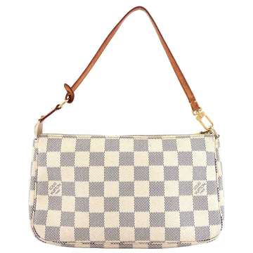 Louis Vuitto Pochette Accessoires Damier Azur Canvas Bag