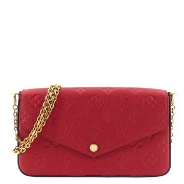Louis Vuitto Félicie Pochette Monogram Empreinte Leather Bag