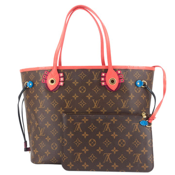 Louis Vuitto Neverfull MM Totem Limited Edition Monogram Canvas Bag