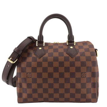Louis Vuitto Speedy 25 Bandoulière Damier Ebene Canvas Bag