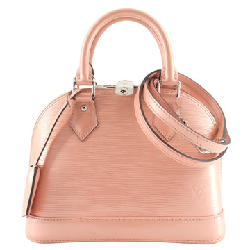 Louis Vuitto Alma BB Epi Leather Rose Nacre Bag