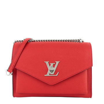 Louis Vuitto Mylockme Chain Calfskin Shoulder Bag