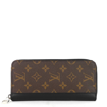 Louis Vuitto Zippy Monogram Macassar Canvas Vertical Bifold Wallet