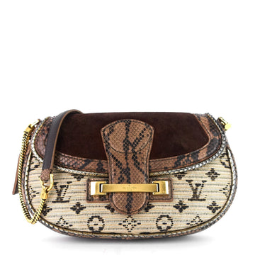 Louis Vuitto Empire Levant Suede and Python Bag