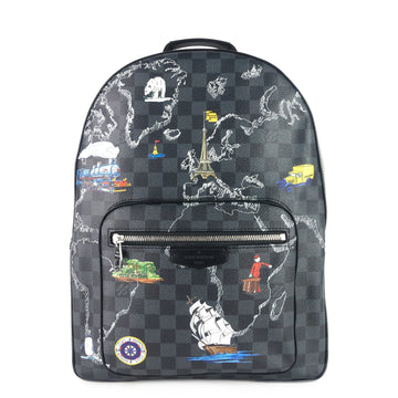 Louis Vuitto Josh World Map Damier Graphite Canvas Backpack