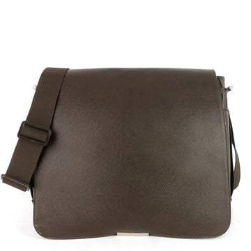 Louis Vuitto Viktor Taiga Leather Messenger Bag