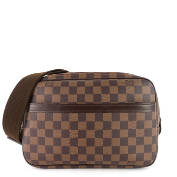 Louis Vuitto Reporter PM Damier Ebene Canvas Messenger Bag