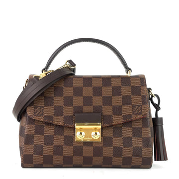 Louis Vuitto Croisette Damier Ebene Canvas Bag