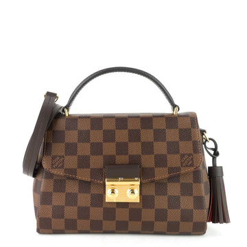 Louis Vuitto Croisette Damier Ebene Canvas Bag