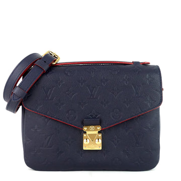 Louis Vuitto Pochette Metis MM Monogram Empreinte Leather Bag