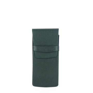 Louis Vuitto Green Taiga Leather Pen Holder