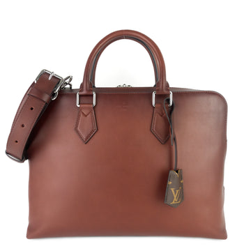 Louis Vuitto Armand Ombre Calfskin Leather Briefcase Bag