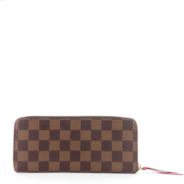 Louis Vuitto Clémence Damier Ebene Canvas Wallet