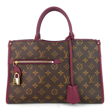 Louis Vuitto Popincourt PM Monogram Canvas Raisin Tote Bag