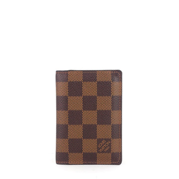 Louis Vuitto Damier Ebene Canvas Pocket Organizer