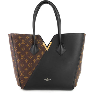 Louis Vuitto Kimono Monogram Canvas and Black Leather Bag