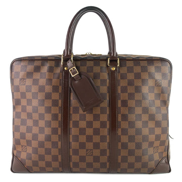 Louis Vuitto Porte-Documents Voyage GM Damier Ebene Canvas Briefcase Bag