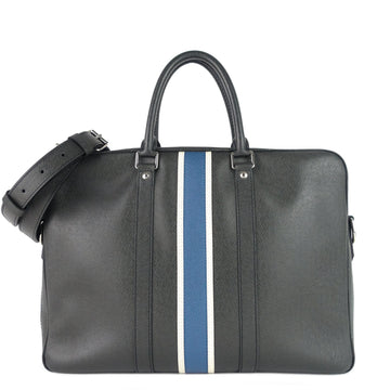 Louis Vuitto Porte-Document Voyage Ardoise Leather Briefcase Bag