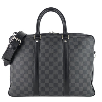 Louis Vuitto Porte-Documents Voyage PM Damier Graphite Canvas Briefcase Bag