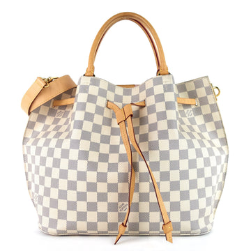 Louis Vuitto Girolata Damier Azur Canvas Tote Bag