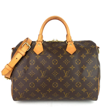 Louis Vuitto Speedy 30 Bandouliere Monogram Canvas Bag