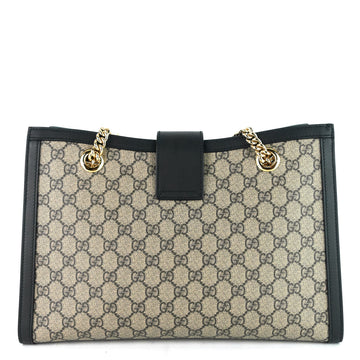 Gucci Medium Supreme CS Canvas Padlock Shoulder Bag