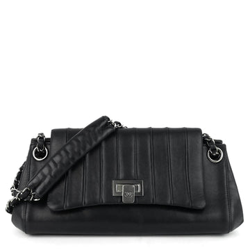 Chanel Lambskin Leather Fliplock Shoulder Bag