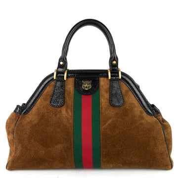 Gucci Ophidia RE(BELLE) Medium Suede and Leather Bag