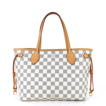 Louis Vuitto Neverfull PM Damier Azur Canvas Bag