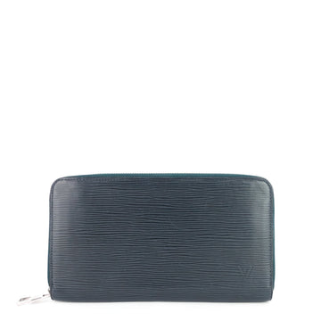 Louis Vuitto Zippy Navy Blue Epi Leather Organizer Wallet