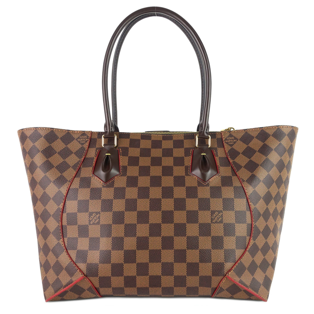 Louis Vuitto Caissa MM Damier Ebene Canvas Tote Bag