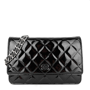 Chanel Patent Leather Wallet on Chain Bag