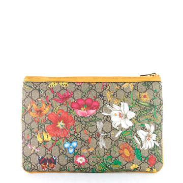 Gucci Ophidia Floral CS Supreme Large Clutch Bag