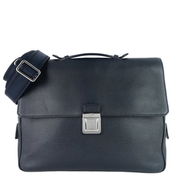 Louis Vuitto Vassili PM Taiga Leather Briefcase Bag