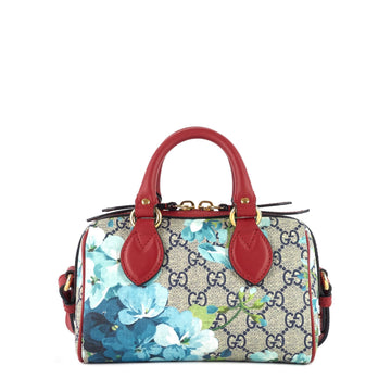 Gucci Convertible Boston Nano CS Blooms Supreme Canvas Bag