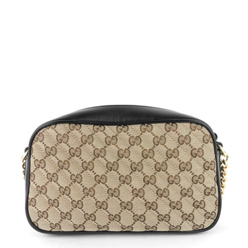 Gucci Marmont Small CS Canvas Chain Shoulder Bag