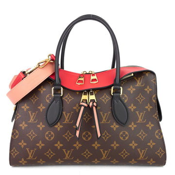 Louis Vuitto Tuileries Monogram Canvas and Tricolour Leather Handbag