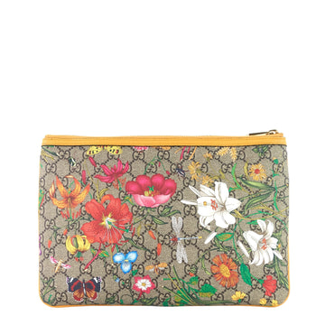 Gucci Ophidia CS Supreme Canvas Floral Clutch Bag