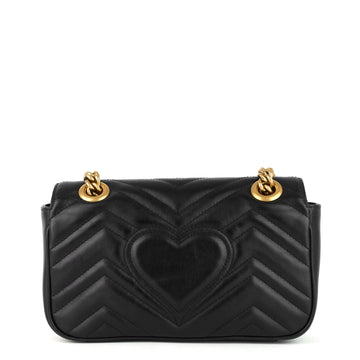 Gucci CS Marmont Mini Chevron Leather Bag