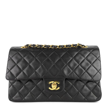 Chanel Double Flap Quilted Lambskin Leather Bag