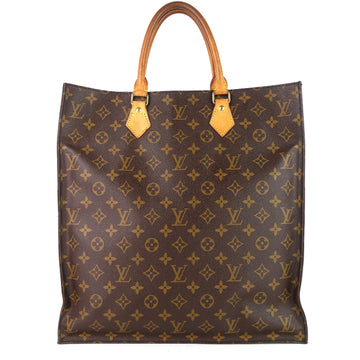 Louis Vuitto Sac Plat GM Monogram Canvas Handbag