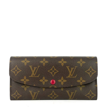 Louis Vuitto Emilie Fuchsia Monogram Canvas Wallet