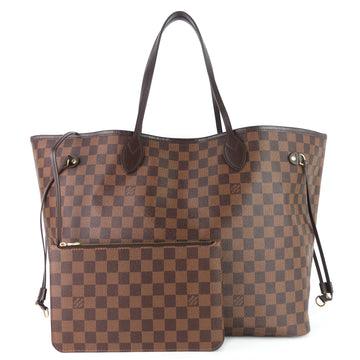 Louis Vuitto Neverfull GM with Pouch Damier Ebene Tote Bag