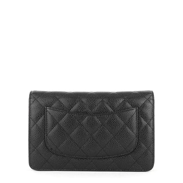 Chanel WOC Pebbled Caviar Leather Wallet on Chain Bag
