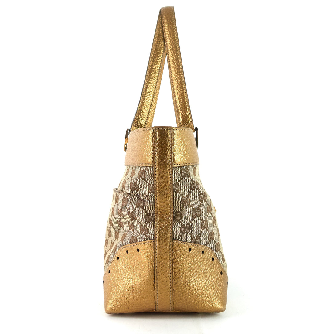 Gucci CS Canvas Punch Tote Bag