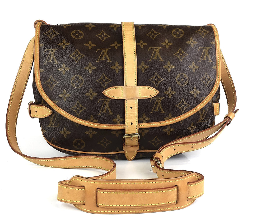 Louis Vuitto Saumur 25 Monogram Canvas Shoulder Bag