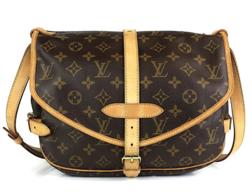 Louis Vuitto Saumur 25 Monogram Canvas Shoulder Bag
