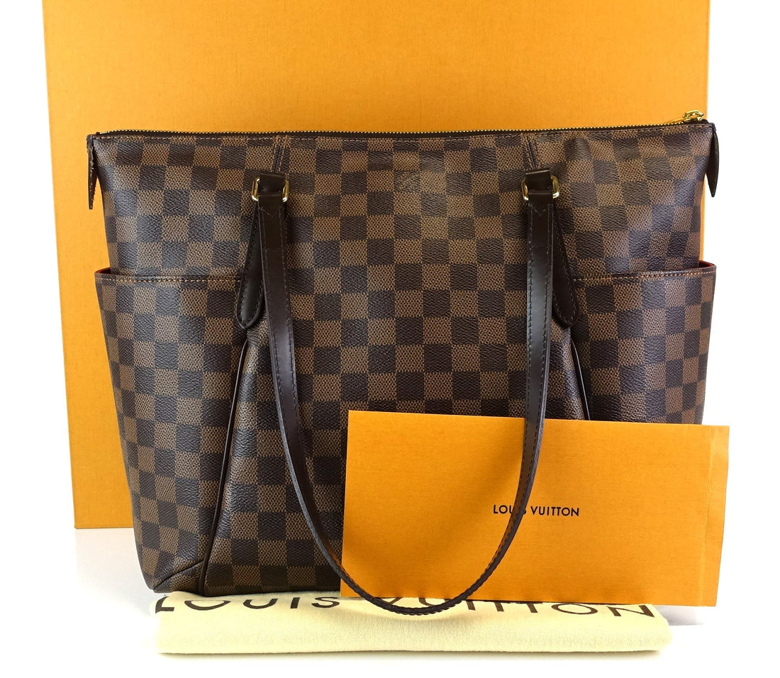 Louis Vuitto Totally MM Damier Ebene Canvas Shoulder Bag