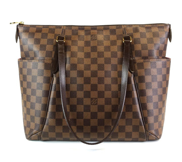 Louis Vuitto Totally MM Damier Ebene Canvas Shoulder Bag